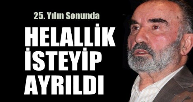 Prof. Dr. Hayrettin Karaman helallik diledi
