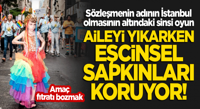 Aileyi yıkarken eşcinsel sapkınları koruyor!