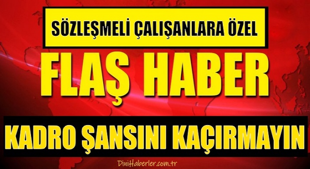 Sözleşmeliye Mahkemeden Kadro Verildi