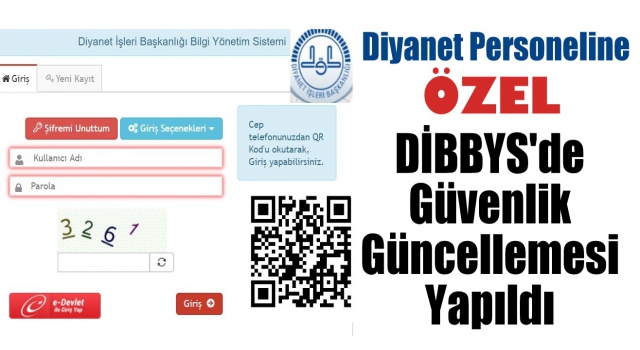 Diyanet, personel bilgileri sisteminde güvenliği artırdı