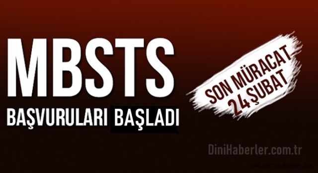 MBSTS Başvuruları Başladı.