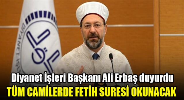 Diyanet duyurdu: Tüm camilerde okunacak