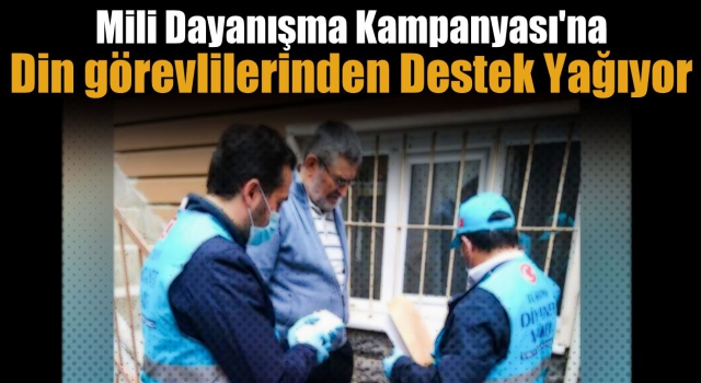 Mili Dayanışma Kampanyası'na din görevlilerinden destek yağıyor