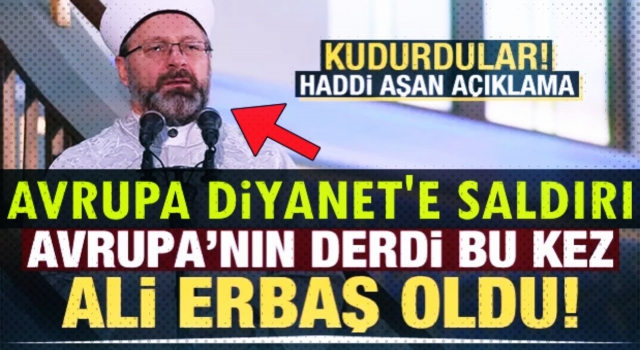 Başkan Ali Erbaş'ı bu kez Avrupa hedef aldı! Küstah açıklama .