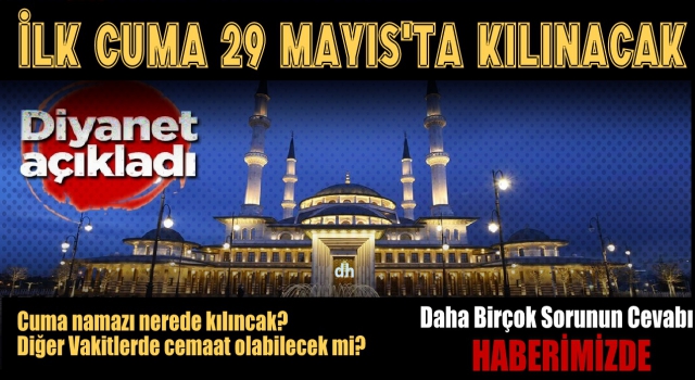 Cuma Namazı ve Cemaatle Namaz Kılınacak Camiler Alınacak Tedbirler