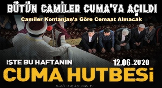 12 Haziran 2020 tarihli cuma hutbesi