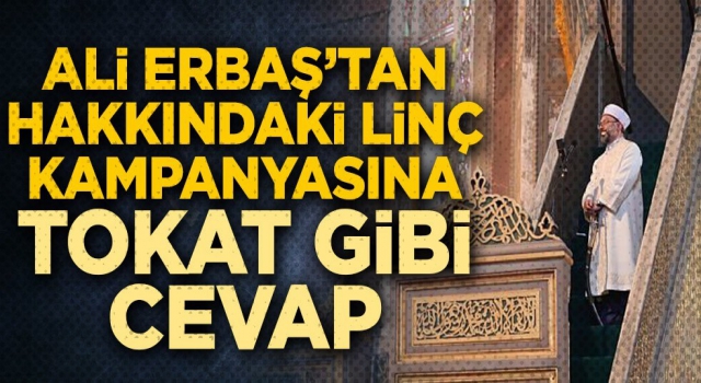 Başkan Erbaş, iddialara cevap verdi