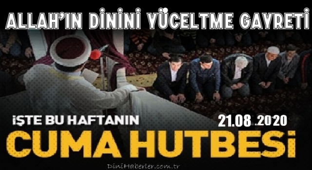 28 Ağustos 2020 Tarihli Cuma Hutbesi