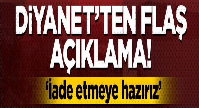 Diyanet'ten Heybeliada'daki hastaneye ilişkin açıklama: İade etmeye hazırız!
