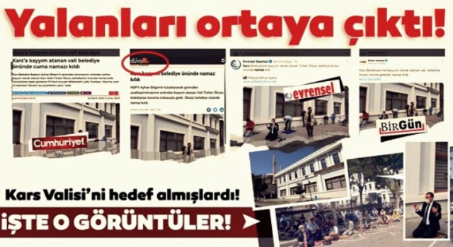 Valiyi namaz üzerinden vurmak!