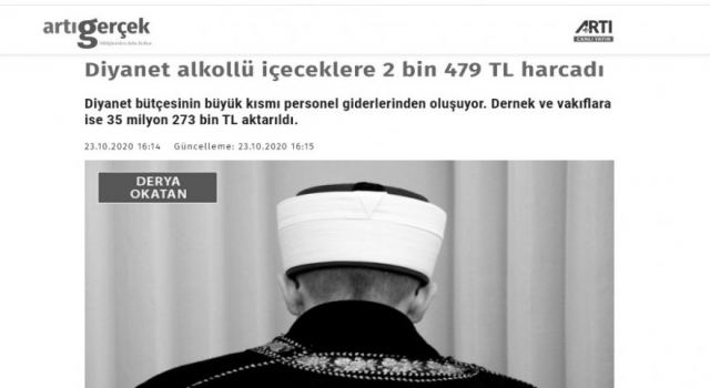 Algı'ya Devam 'Diyanet alkollü içecek satın almış'