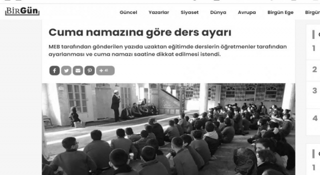 Derslerin Cuma namazına göre ayarlanmasına kim tepki gösterir?