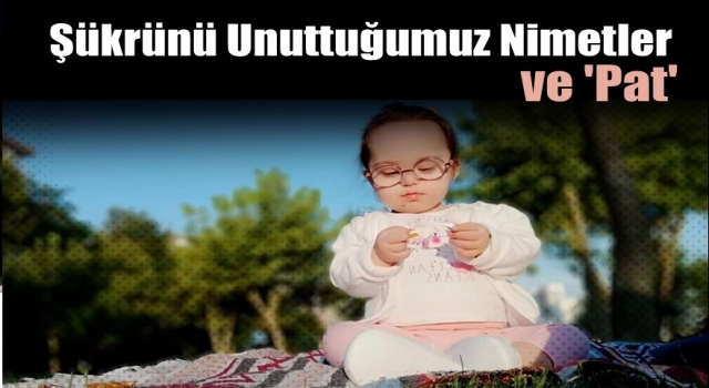Şükrünü unuttuğumuz nimetler ve 'Pat'