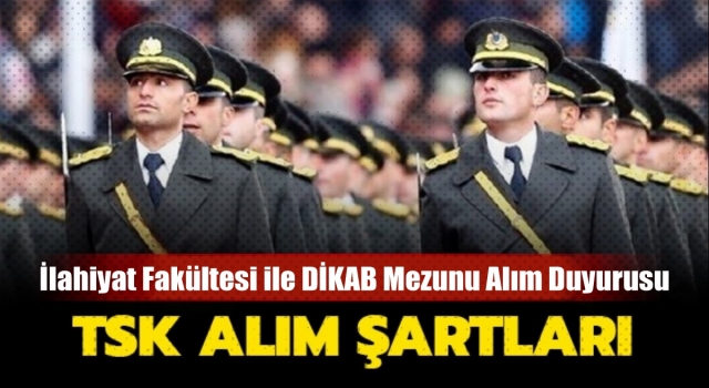 TSK İlahiyat mezunu öğretmen alacak