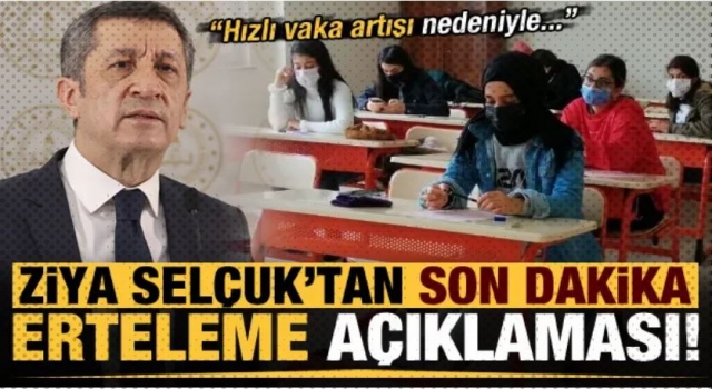 Bakan Ziya Selçuk'tan yüz yüze eğitim ile ilgili yeni açıklama