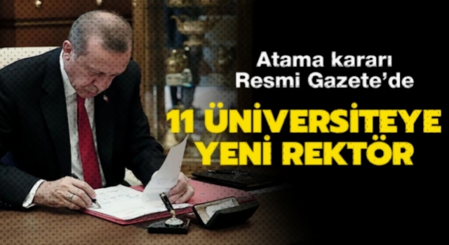 Rektör atamaları Resmi Gazete'de
