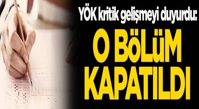 AÖF Adalet Bölümü kaldırıldı mı? YÖK duyurdu