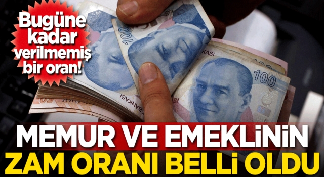 Memur zammı belli oldu