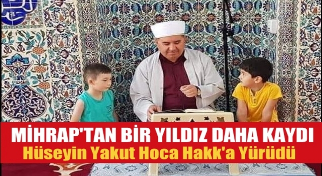 Din görevlisi koronavirüs nedeniyle vefat etti