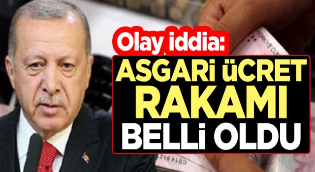 Olay iddia, Asgari ücret rakamı belli oldu