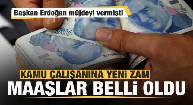 Kamu işçisine ilave zam! Yeni maaşlar belli oldu