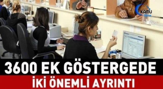 2 yıllık bölümler 3600 ek gösterge verilecek mi?