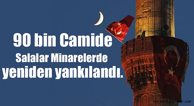 90 bin camide salâlar yankılandı