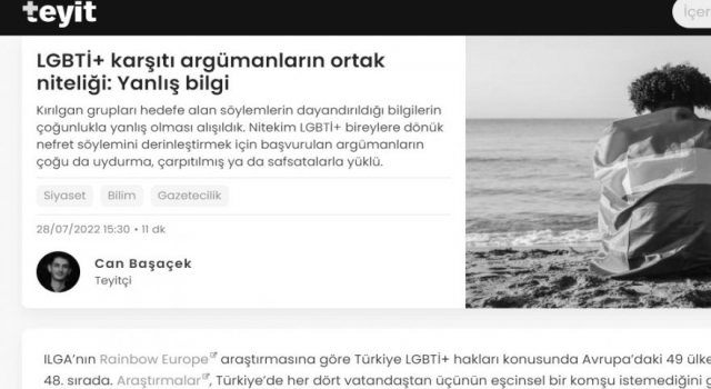 Ne yani LGBT hakkında haber yapamayacak mıyız?