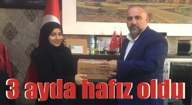 3 ayda hafız oldu
