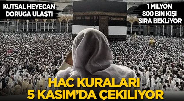 2026 yılı hac kurası, 5 Kasım Çarşamba günü