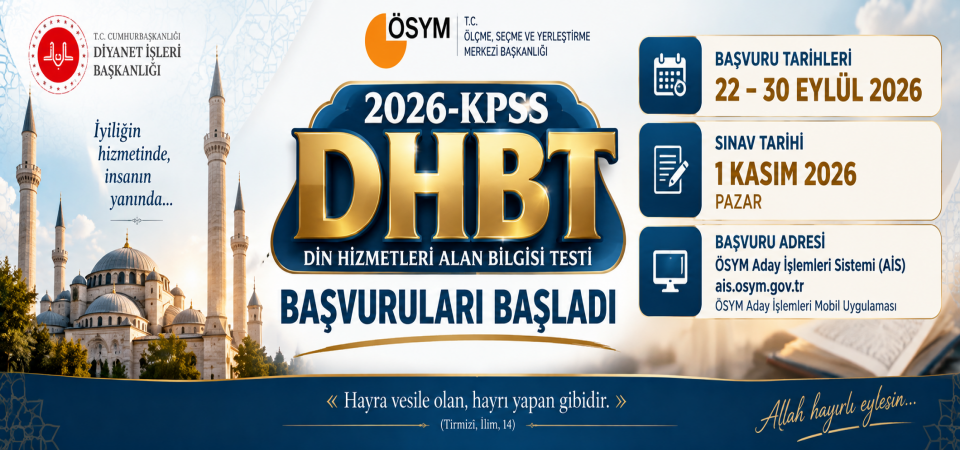 DHBT başvuruları başladı