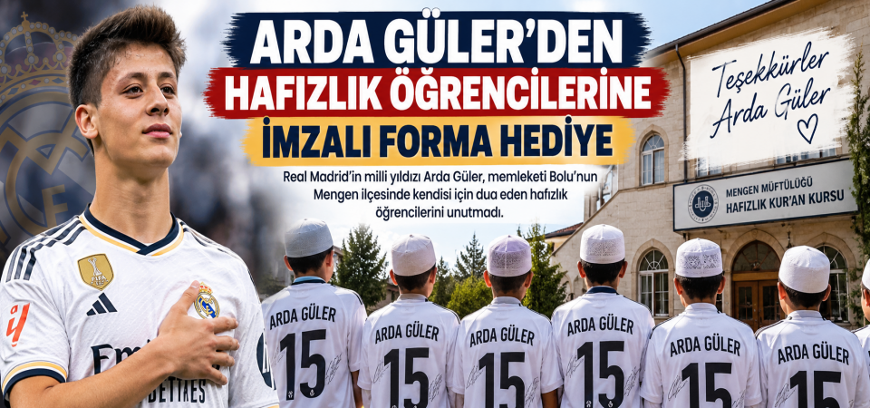 Arda Güler Hafızlık Öğrencilerine İmzalı Forma Hediye Etti