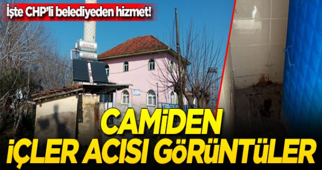 Bakımını CHP'li belediyenin yaptığı camide içler acısı görüntüler