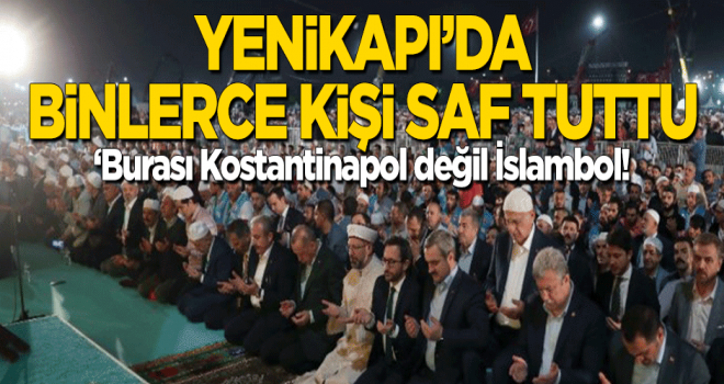 Yenikapı'da yüz binlerce kişi saf tuttu!