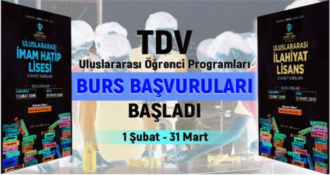 TDV Uluslararası Öğrenci Programları burs başvuruları başladı