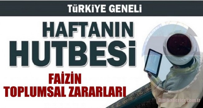 Diyanet 23.08.2019 Tarihli Cuma Hutbesi