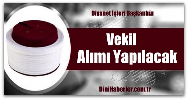 16 Vekil İmam Alımı Yapılacak