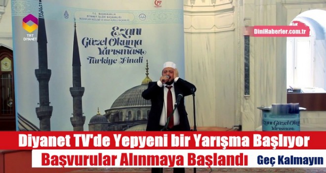 Diyanet TV'de yepyeni bir yarışma daha başlıyor