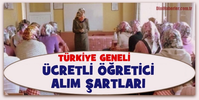 2016-2017 Ücretli Öğretici Alım Şartları