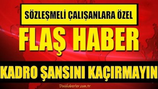 Sözleşmeliye Mahkemeden Kadro Verildi