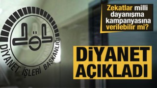 Milli Dayanışma Kampanyasına zekat verilir mi?