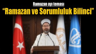 Ramazan ayı teması “Ramazan ve Sorumluluk Bilinci”