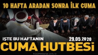 29 Mayıs 2020 tarihli cuma hutbesi