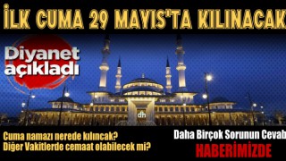 Cuma Namazı ve Cemaatle Namaz Kılınacak Camiler Alınacak Tedbirler