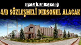 Diyanet, 4/B Sözleşmeli Personel Alacak