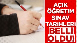 Açık öğretim sınav tarihleri belli oldu!