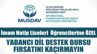 İmam Hatip Liseleri için yabancı dil destek bursu