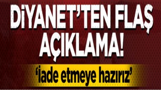 Diyanet'ten Heybeliada'daki hastaneye ilişkin açıklama: İade etmeye hazırız!