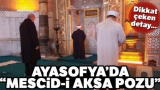 Ayasofya Camii'nde cuma namazını Mescid-i Aksa Camii imamı kıldırdı!