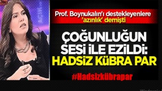 Kübra Par, Azınlık Dediği Çoğunluğun sesi ile ezildi!